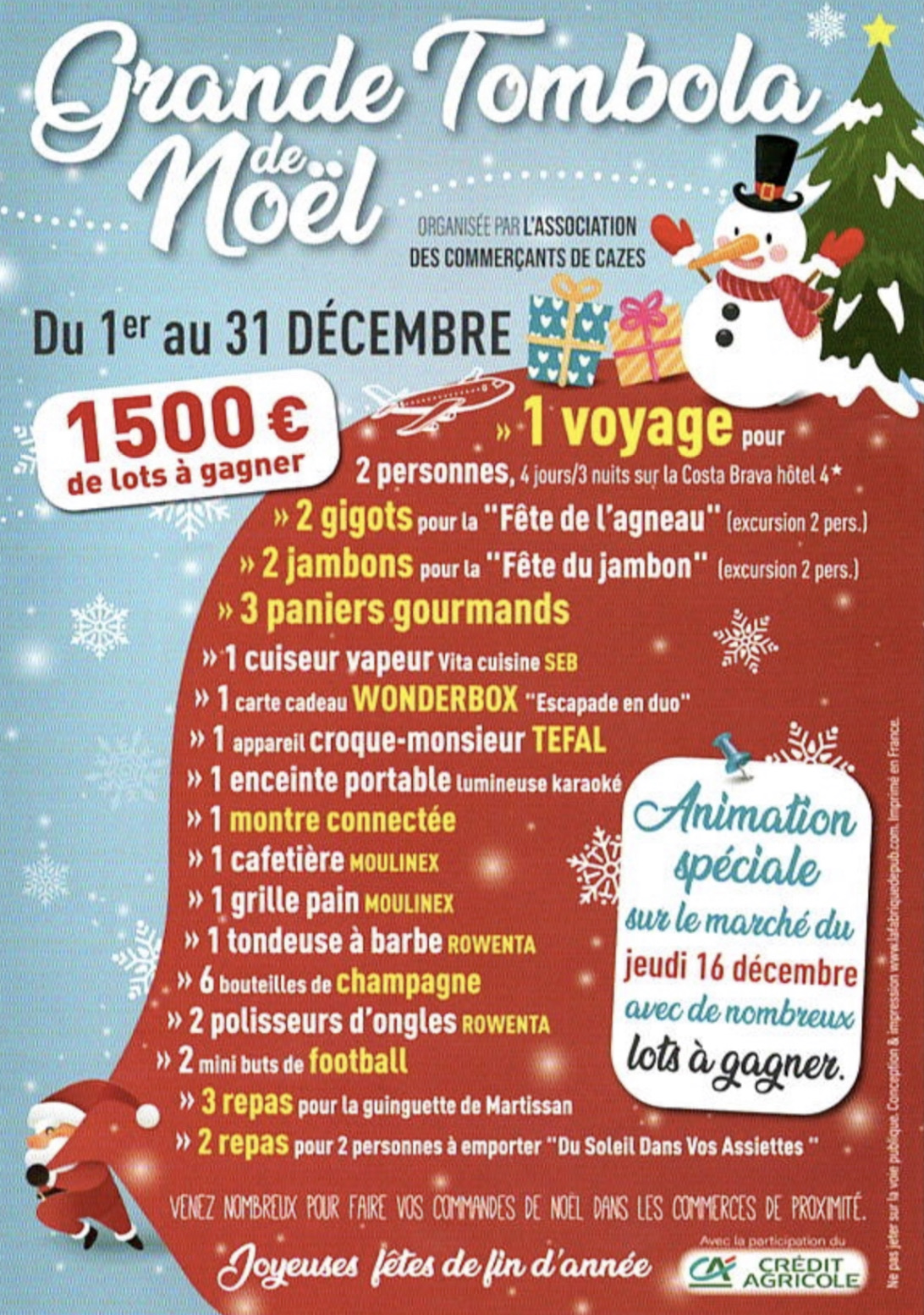 Grande tombola de Noël